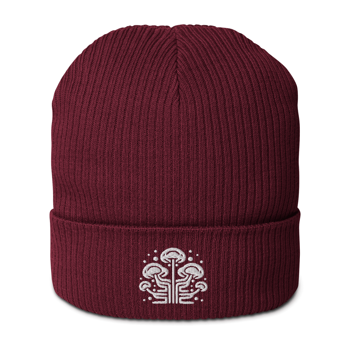 BaltiSpore Embroidered Logo Organic ribbed beanie - BaltiSpore