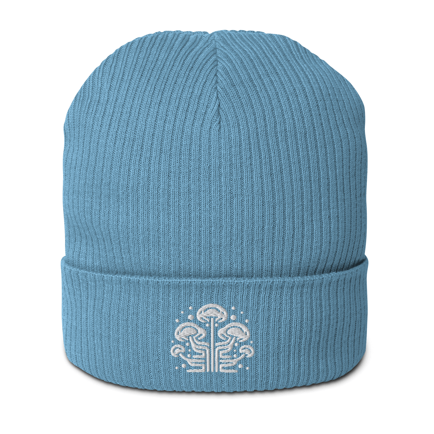 BaltiSpore Embroidered Logo Organic ribbed beanie - BaltiSpore