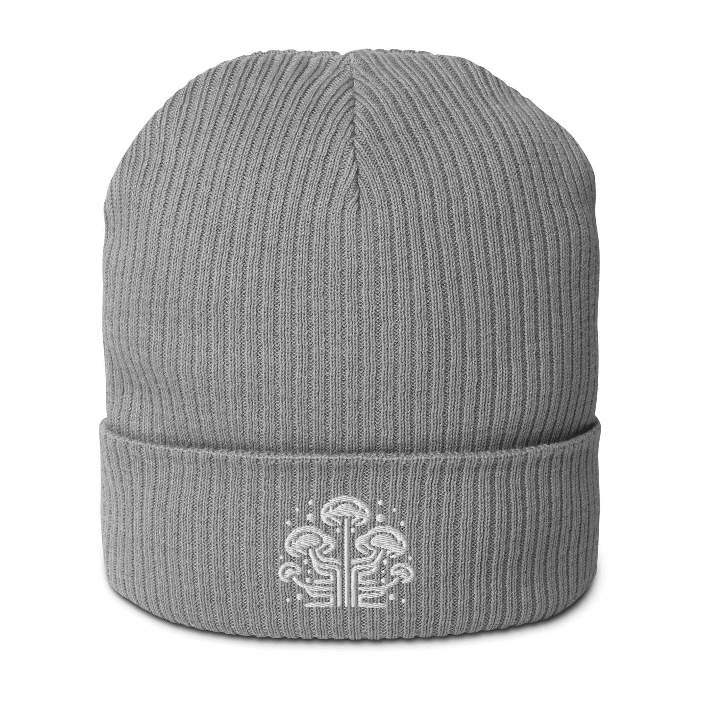 BaltiSpore Embroidered Logo Organic ribbed beanie - BaltiSpore