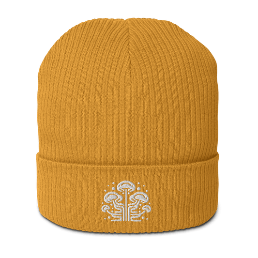 BaltiSpore Embroidered Logo Organic ribbed beanie - BaltiSpore