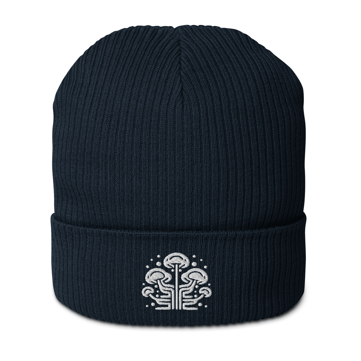 BaltiSpore Embroidered Logo Organic ribbed beanie - BaltiSpore